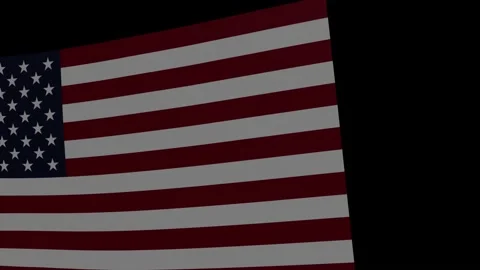 Flag Dark 60fps Stock Footage 131397936