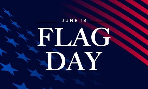 Flag Day background, US flag pattern, USA June 14 holiday Stock Illustration