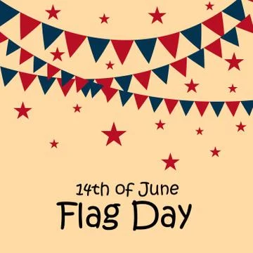 Flag Day. Illustrazione stock