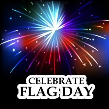 Flag Day. Stock Illustration