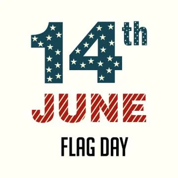 Flag Day. Stock Illustration
