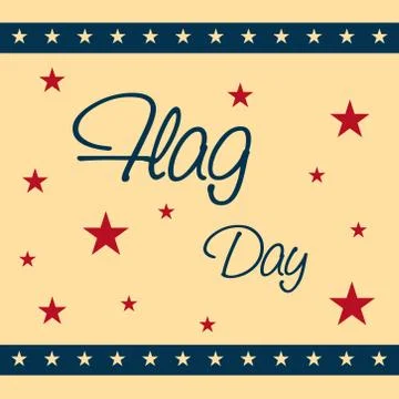 Flag Day. Stock Illustration