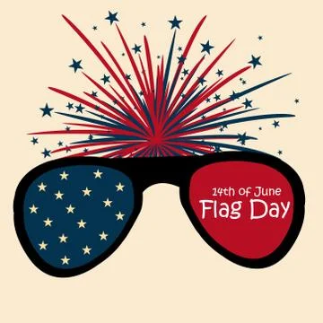 Flag Day. Stock Illustration
