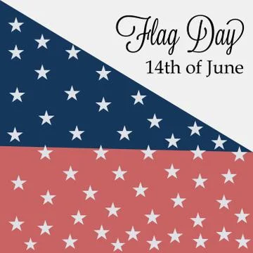 Flag Day. Stock Illustration