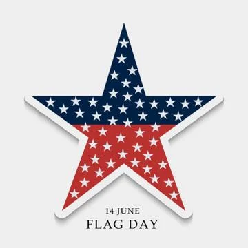 Flag Day. Stock Illustration