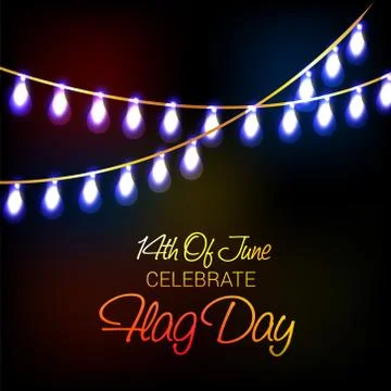 Flag Day. Stock Illustration
