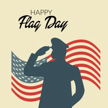 Flag Day. Stock Illustration