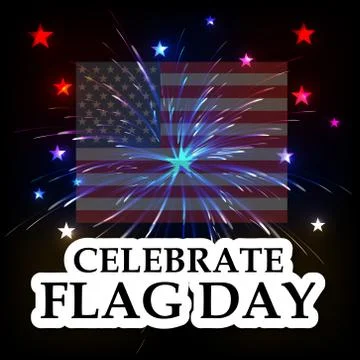 Flag Day. Stock Illustration