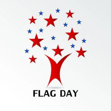 Flag Day. Stock Illustration
