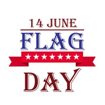 Flag Day. Stock Illustration