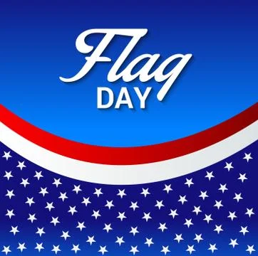 Flag Day. Stock Illustration