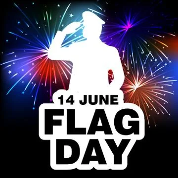 Flag Day. Stock Illustration