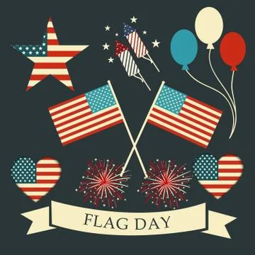 Flag Day. Illustrazione stock
