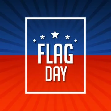 Flag Day. Stock Illustration