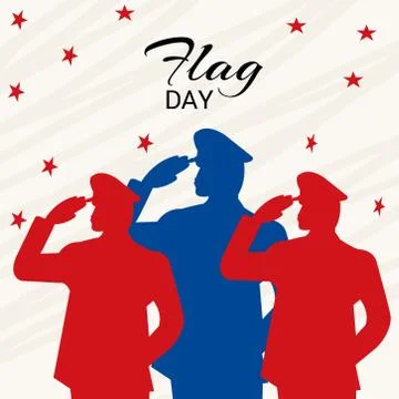 Flag Day. Stock Illustration