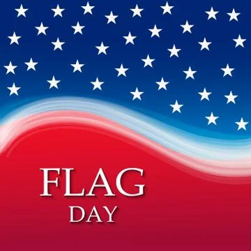 Flag Day. Stock Illustration