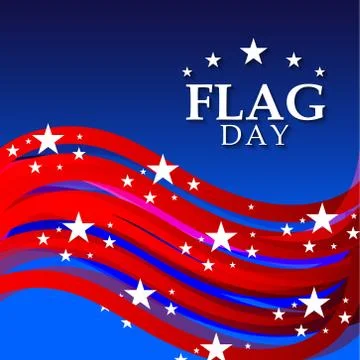 Flag Day. Stock Illustration