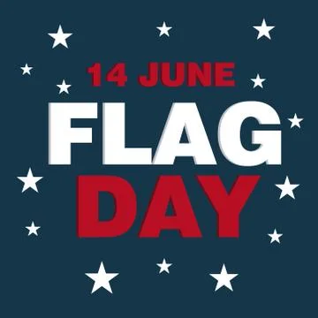 Flag Day. Stock Illustration