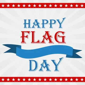 Flag Day. Stock Illustration