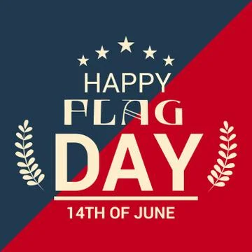 Flag Day. Stock Illustration