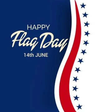 Flag Day. Stock Illustration