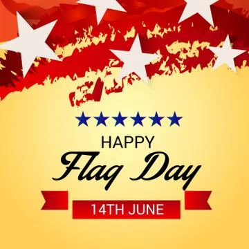 Flag Day. Stock Illustration