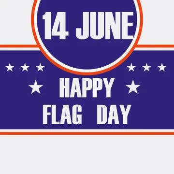 Flag Day. Stock Illustration