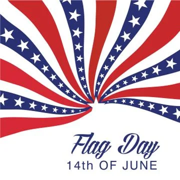 Flag Day. Illustrazione stock