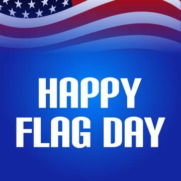 Flag Day. Stock Illustration