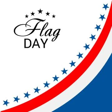 Flag Day. Stock Illustration
