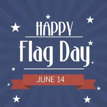 Flag Day. Stock Illustration