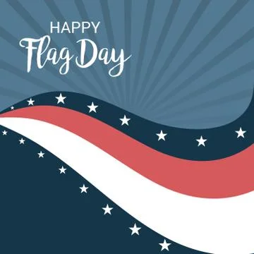 Flag Day. Stock Illustration