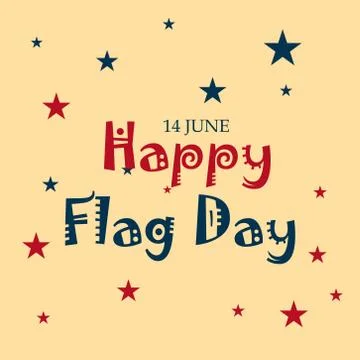 Flag Day. Stock Illustration