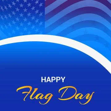 Flag Day. Stock Illustration