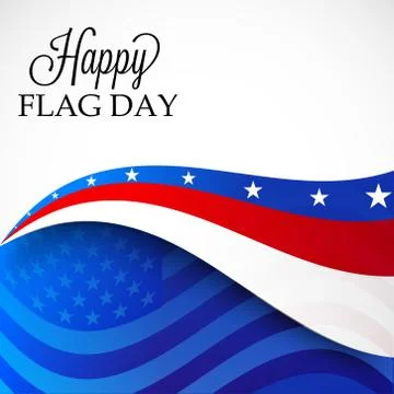 Flag Day. Stock Illustration