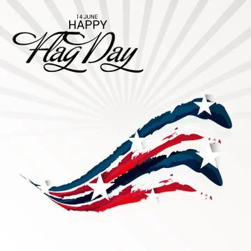 Flag Day. Stock Illustration