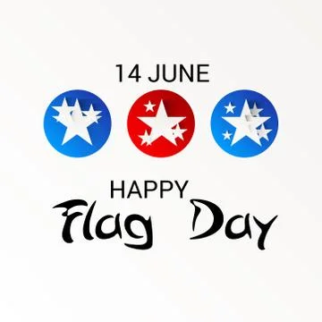 Flag Day. Stock Illustration