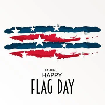 Flag Day. Stock Illustration