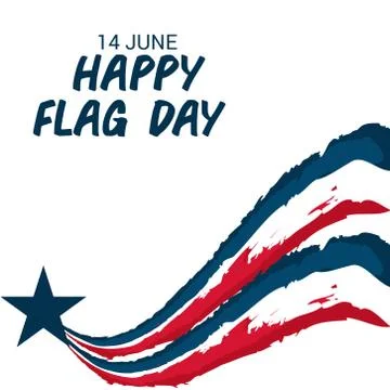 Flag Day. Stock Illustration