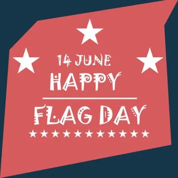 Flag Day. Stock Illustration