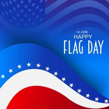 Flag Day. Stock Illustration