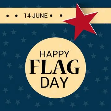 Flag Day. Stock Illustration