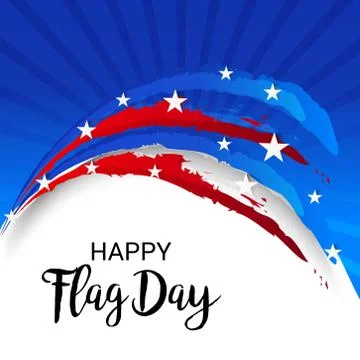 Flag Day. Stock Illustration