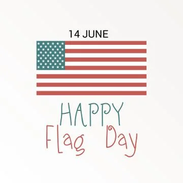 Flag Day. Stock Illustration