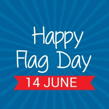 Flag Day. Stock Illustration