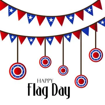 Flag Day. Stock Illustration