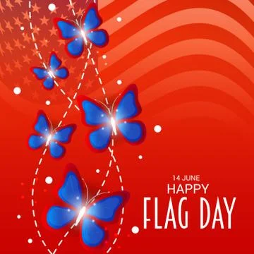 Flag Day. Illustrazione stock