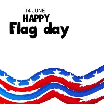 Flag Day. Stock Illustration
