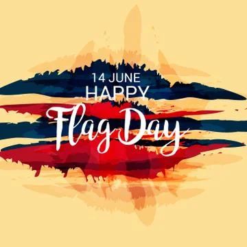 Flag Day. Stock Illustration