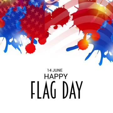 Flag Day. Stock Illustration